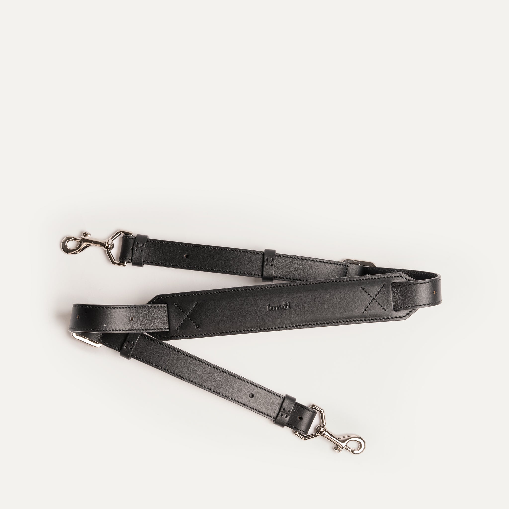 Leather strap - Black