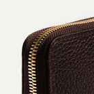 cuir grainé au tannage végétal couleur marron