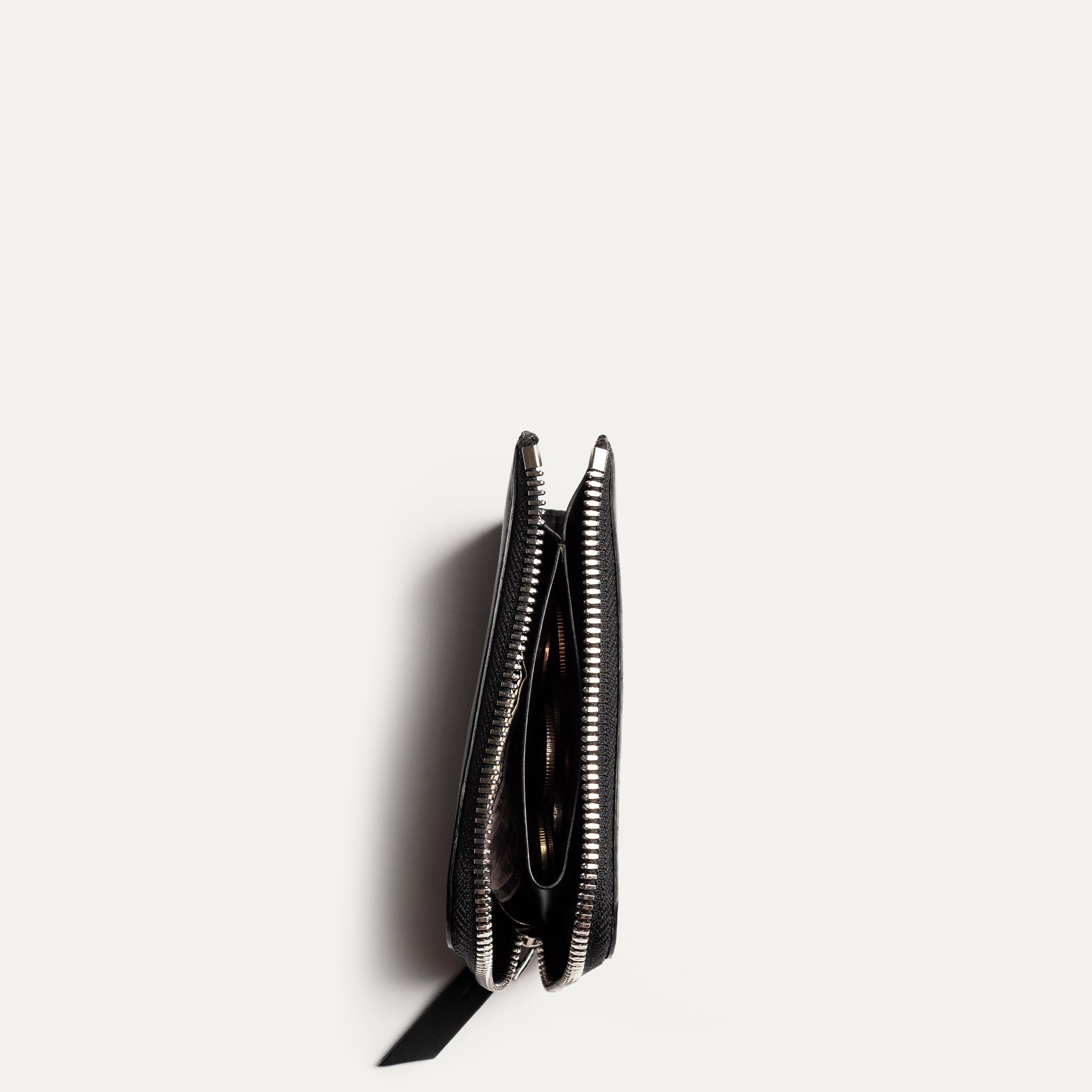 lundi Leather Wallet | CHARLES Black